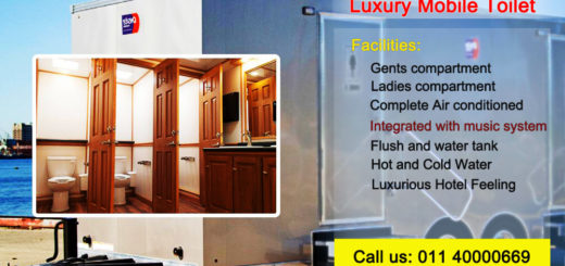 luxury mobile toilet